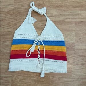 Crochet Striped Kids halter top
